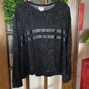 Sundry Snake Print Sweatshirt